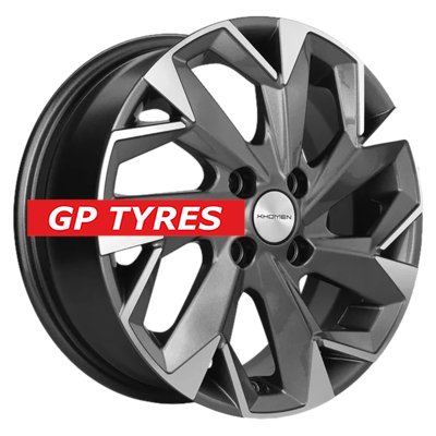 Khomen Wheels KHW1402 (Accent/Getz/i20) Gray-FP 5.5x14/4x100 D67.1 ET38  