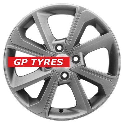 Khomen Wheels KHW1501 (Logan/Sandero/Xray) G-Silver 6x15/4x100 D60.1 ET40  