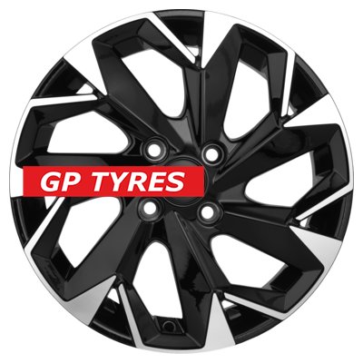 Khomen Wheels KHW1508 (Cobalt) Black-FP 6x15/4x100 D56.6 ET39  