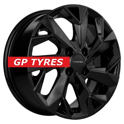 Khomen Wheels KHW1508 (Logan/Sandero) Black 6x15/4x100 D60.1 ET40  