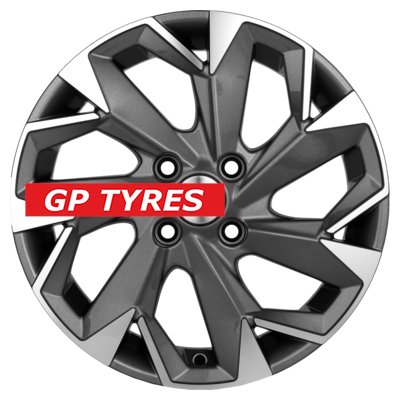 Khomen Wheels KHW1508 (Nexia) Gray-FP 6x15/4x100 D56.6 ET45  