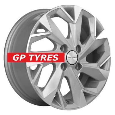 Khomen Wheels KHW1508 (XRay) F-Silver-FP 6x15/4x100 D60.1 ET40  