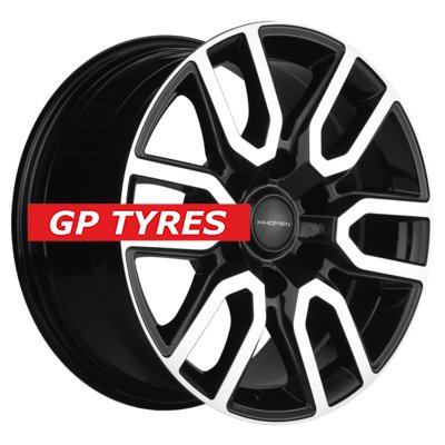 Khomen Wheels KHW1723 (L200) Black-FP 8x17/6x139.7 D67.1 ET38  