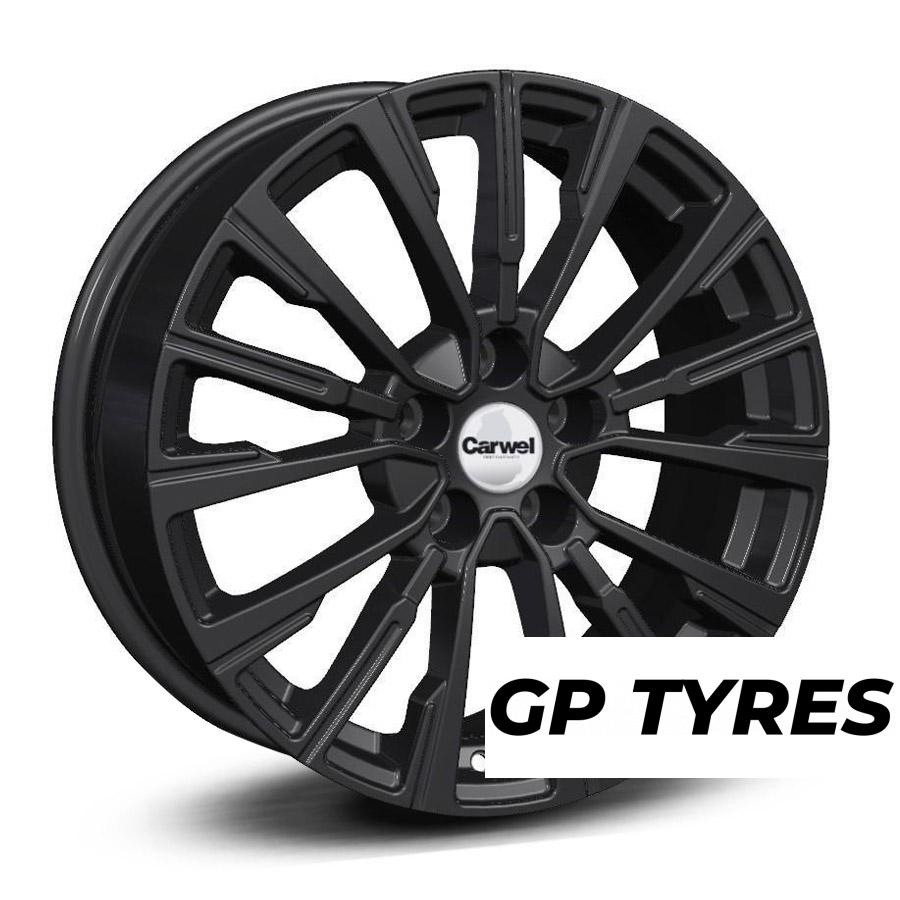 Carwel Базан Black 7x17/5x114.3 D66.5 ET37  