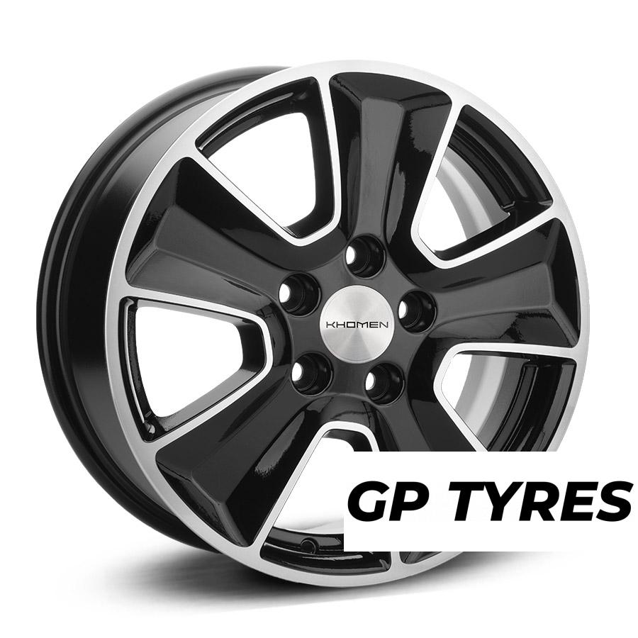 Khomen Wheels 1601 BFP 6.5x16/5x114.3 D66.1 ET50  