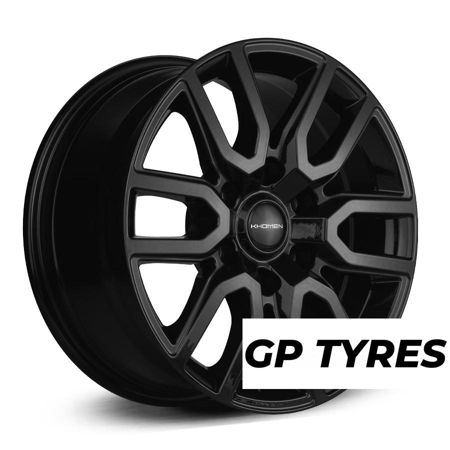 Khomen Wheels 1723 Black 8x17/6x139.7 D100.1 ET36  