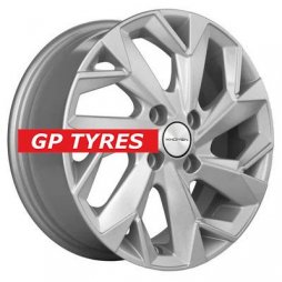 Khomen Wheels KHW1402 (Corolla/X-RAY/Logan) F-Silver 5.5x14/4x100 D60.1 ET43  
