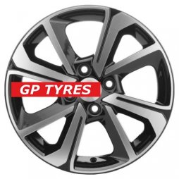 Khomen Wheels KHW1501 (Rio/Solaris) Black-FP 6x15/4x100 D54.1 ET48  