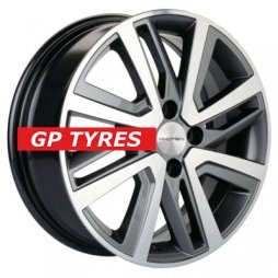 Khomen Wheels KHW1609 (Vesta/Largus) Gray-FP 6x16/4x100 D60.1 ET50  
