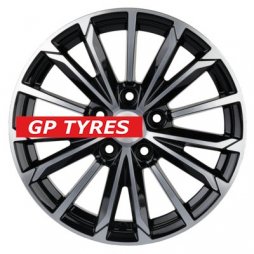 Khomen Wheels KHW1611 (Actyon) Black-FP 6.5x16/5x112 D66.6 ET39.5  