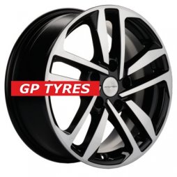 Khomen Wheels KHW1612 (Elantra/Ceed/Cerato/i30) Black-FP 6.5x16/5x114.3 D67.1 ET50  