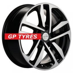Khomen Wheels KHW1612 (Mazda 3/ix35) Black-FP 6.5x16/5x114.3 D67.1 ET45  