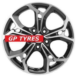 Khomen Wheels KHW1702 (Sportage) Black-FP 7x17/5x114.3 D67.1 ET48.5  