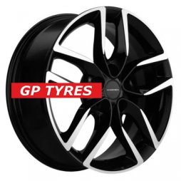 Khomen Wheels KHW1708 (Chery Tiggo 7pro) Black-FP 6.5x17/5x108 D60.1 ET33  