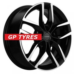 Khomen Wheels KHW1708 (DFM AX 7) Black-FP 6.5x17/5x108 D65.1 ET43  
