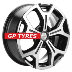 Khomen Wheels KHW1710 (Chery Tiggo/Tiggo 7 Pro) Black-FP 7x17/5x108 D60.1 ET33  