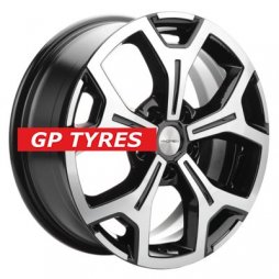 Khomen Wheels KHW1710(2) (Mercedes Vito) Black-FP 6.5x17/5x112 D66.6 ET50  
