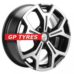 Khomen Wheels KHW1710(2) (VW Multivan) Black-FP 6.5x17/5x120 D65.1 ET60  