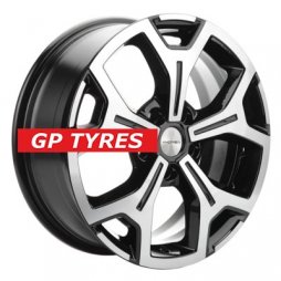 Khomen Wheels KHW1710(2) (VW Transporter) Black-FP 6.5x17/5x120 D65.1 ET55  