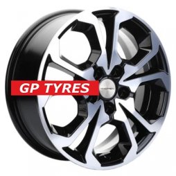 Khomen Wheels KHW1711 (DFM AX 7) Black-FP 7x17/5x108 D65.1 ET43  