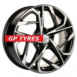 Khomen Wheels KHW1716 (Jac/Москвич 3) Black-FP 7x17/5x108 D54.1 ET40  