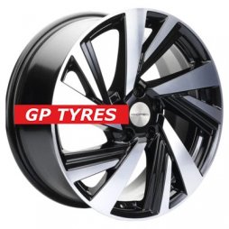 Khomen Wheels KHW1801 (Chery Tiggo) Black-FP 7.5x18/5x108 D60.1 ET40  