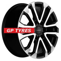 Khomen Wheels KHW1805 (Fortuner/Hilux) Black-FP 7.5x18/6x139.7 D106.1 ET30  
