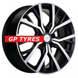 Khomen Wheels KHW1806 (Coolray) Black-FP 7x18/5x114.3 D54.1 ET50  