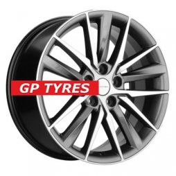 Khomen Wheels KHW1807 (Geely Coolray) Gray-FP 8x18/5x114.3 D54.1 ET53  