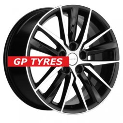 Khomen Wheels KHW1807 (Hyundai i40) Black-FP 8x18/5x114.3 D67.1 ET46  