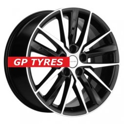 Khomen Wheels KHW1807 (Mazda CX-9) Black-FP 8x18/5x114.3 D67.1 ET45  