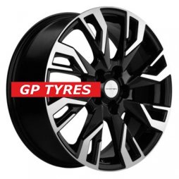 Khomen Wheels KHW1809 (CS35/CS35 Plus) Black-FP 7x18/5x110 D63.3 ET50  