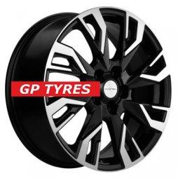 Khomen Wheels KHW1809 (Kodiaq/Tiguan) Black-FP 7x18/5x112 D57.1 ET43  