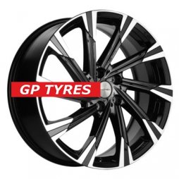 Khomen Wheels KHW1901 (Volvo XC) Black-FP 7.5x19/5x108 D63.4 ET50.5  