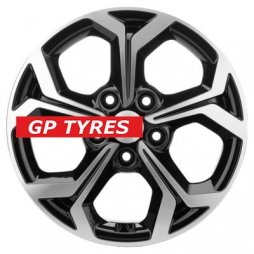Khomen Wheels KHW1606 (Focus) Black-FP 6.5x16/5x108 D63.3 ET50  