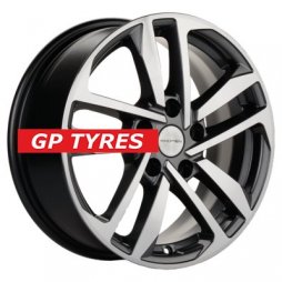 Khomen Wheels KHW1612 (Camry/Corolla/Grand Vitara) Gray-FP 6.5x16/5x114.3 D60.1 ET45  