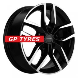 Khomen Wheels KHW1708 (Nissan Tiida) Black-FP 6.5x17/5x114.3 D66.1 ET45  
