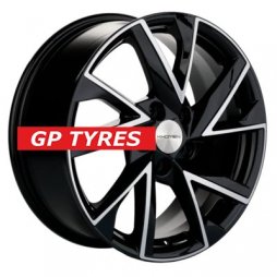Khomen Wheels KHW1714 (Changan CS35/CS35 Pro) Black-FP 7x17/5x110 D63.3 ET46  