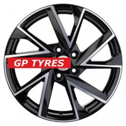 Khomen Wheels KHW1714 (CX-5/Seltos/Optima) Black-FP 7x17/5x114.3 D67.1 ET50  