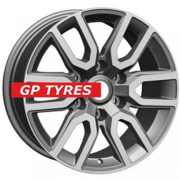 Khomen Wheels KHW1723 (Toyota LC Prado/Lexus GX) Gray-FP 8x17/6x139.7 D106.1 ET25  