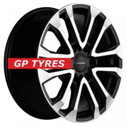 Khomen Wheels KHW1805 (LC Prado) Black-FP 7.5x18/6x139.7 D106.1 ET25  