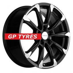 Khomen Wheels KHW1808 (Chery Tiggo 8/8 Pro) Black-FP 7.5x18/5x108 D60.1 ET47  