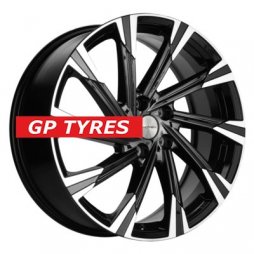 Khomen Wheels KHW1901 (Geely Atlas/Atlas Pro) Black-FP 7.5x19/5x114.3 D60.1 ET45  