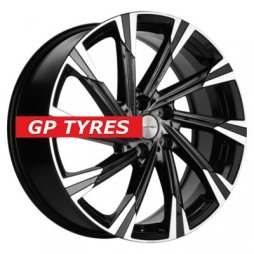 Khomen Wheels KHW1901 (Tugella) Black-FP 7.5x19/5x108 D63.4 ET46  