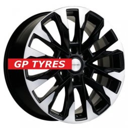 Khomen Wheels KHW2010 (Chevrolet Tahoe) Black-FP 8x20/6x139.7 D78.1 ET-28  