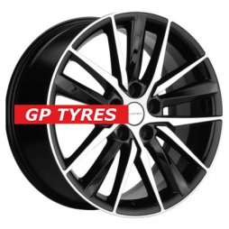 Khomen Wheels KHW1807 (Tugella/Jaguar XF/F-Pace) Black-FP 8x18/5x108 D63.4 ET46  