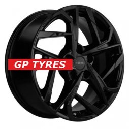 Khomen Wheels KHW1716 (Jac/Москвич 3) Black 7x17/5x108 D54.1 ET40  