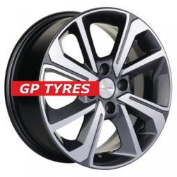 Khomen Wheels KHW1501 (Lada Granta) Gray-FP 6x15/4x98 D58.6 ET36  