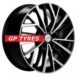 Khomen Wheels KHW1717 (Changan/Geely/Lexus/Toyota) Black-FP 7x17/5x114.3 D60.1 ET45  
