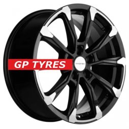 Khomen Wheels KHW1808 (Jac/Москвич 3) Black-FP 7.5x18/5x108 D59.6 ET49  